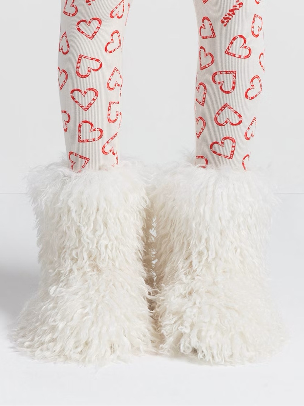 SKIMS Faux Fur Shaggy Boots
